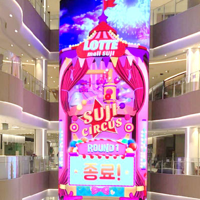 Brilho alto estrutural novela transparente criativa HD da série da exposição de diodo emissor de luz P3.9 LMS-TF da pro