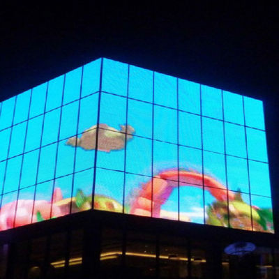 Exposição de diodo emissor de luz do brilho 1000×1000 alto, tela transparente exterior do diodo emissor de luz de P25 SMD