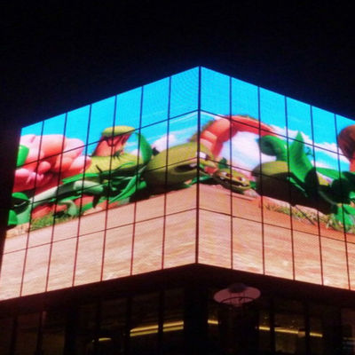Brilho 7000cd/Sqm impermeável exterior comercial do armário de exposição IP65 do diodo emissor de luz P25
